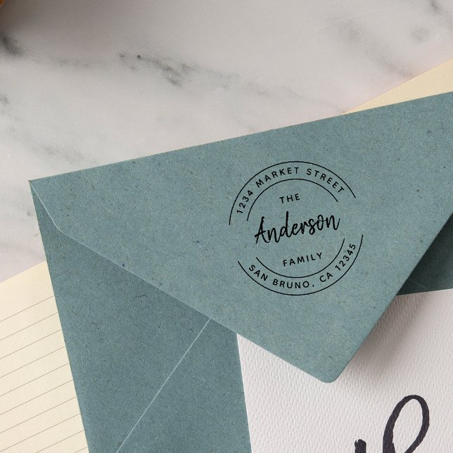 Sello De Caucho Nombre de familia del personalizado | Dirección de (Subido por el creador)