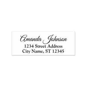 Sello De Caucho Nombre de familia Personalizado RSVP Dirección re