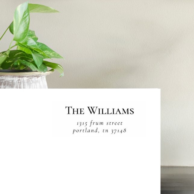 Sello De Caucho Nombre de familia y dirección de retorno de Person (Subido por el creador)