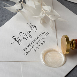 Sello De Caucho Nombre de la familia y dirección del hogar Direcci