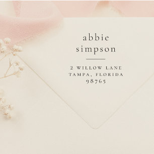 Sello De Caucho Nombre de la tipografía Boho Dirección de devoluci