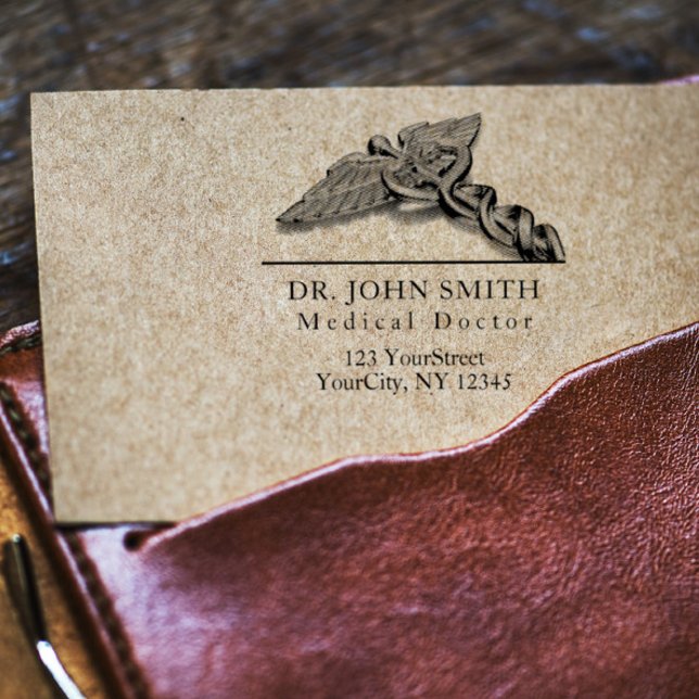 Sello De Caucho Nombre del Caducto médico moderno Dirección de dev (Subido por el creador)