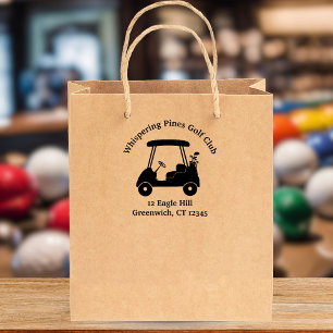 Sello De Caucho Nombre del club de logotipos para carros de golf