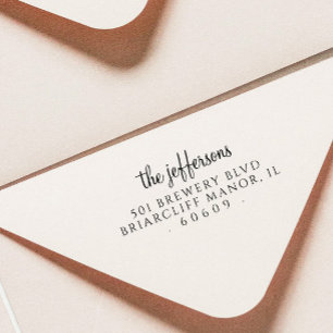 Sello De Caucho Nombre del guión del Personalizado simple de la di