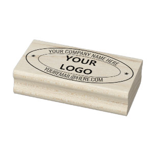 Sello De Caucho Nombre del logotipo de la empresa personalizado Co