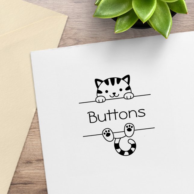 Sello De Caucho Nombre personalizado de búsqueda de gatos de tabla (Subido por el creador)