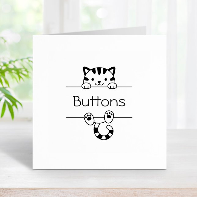 Sello De Caucho Nombre personalizado de búsqueda de gatos de tabla (Subido por el creador)