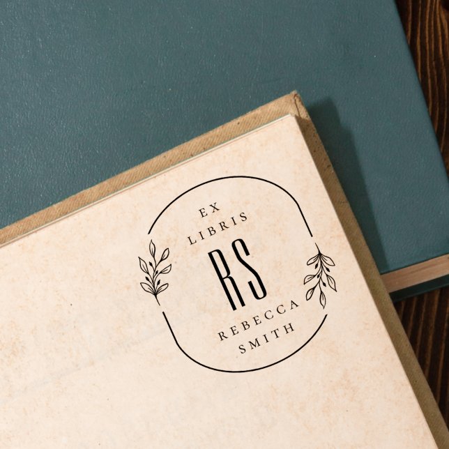 Sello De Caucho Nombre personalizado de ex Libris dibujado a mano  (Subido por el creador)