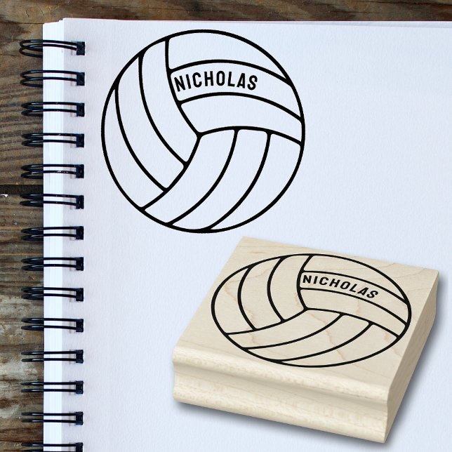 Sello De Caucho Nombre personalizado de voleibol personalizado Sel (🏐 Personalize your volleyball gear with style! ✒️)