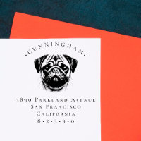 Nombre y dirección de devolución de la familia de 