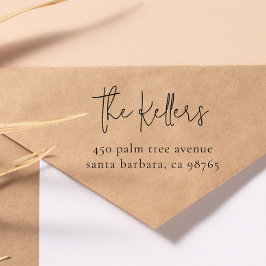 Sello De Caucho Nombre y dirección de la familia de la Moda modern