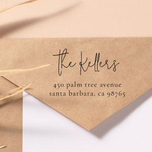 Sello De Caucho Nombre y dirección de la familia de la Moda modern