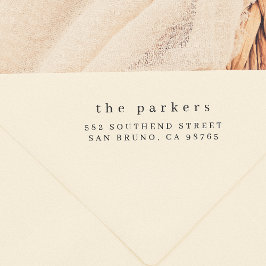 Sello De Caucho Nombre y dirección de la familia simple