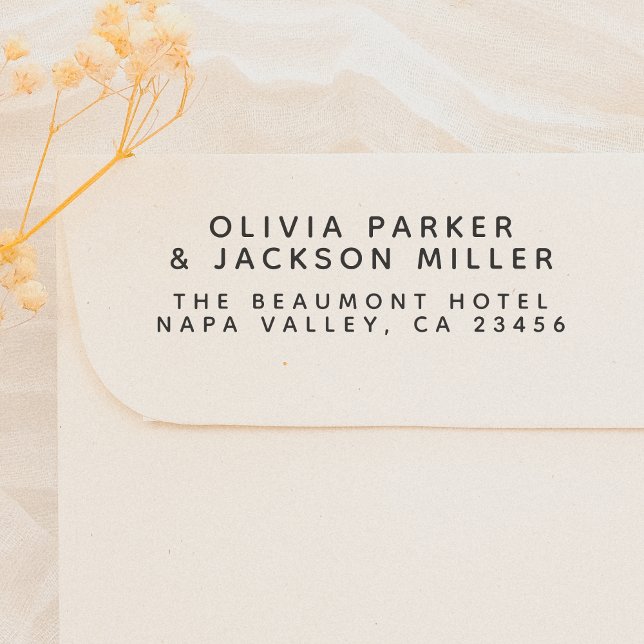 Sello De Caucho Nombres de las parejas de direcciones de devolució (Subido por el creador)