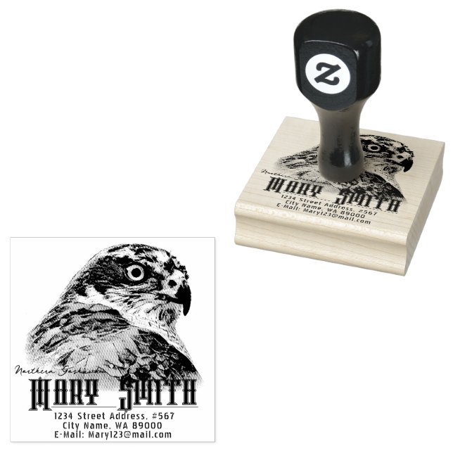 Sello De Caucho Northern Goshawk (Sellado)