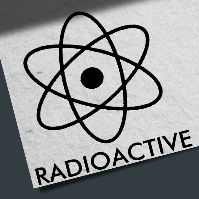 Sello De Caucho Novedad radiactiva divertida (Subido por el creador)