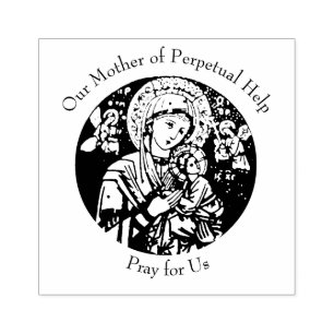 Sello De Caucho Nuestra madre de la ayuda perpetua