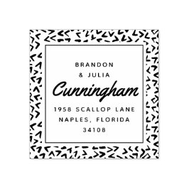 Sello De Caucho Nueva dirección de devolución de Beach House