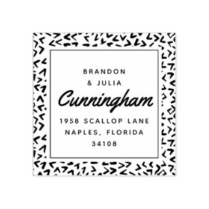 Sello De Caucho Nueva dirección de devolución de Beach House