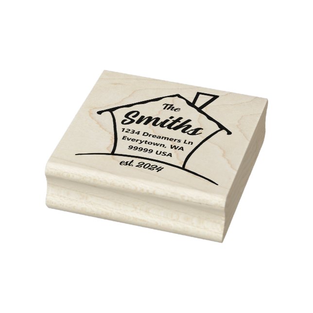 Sello De Caucho Nuevo hogar (Sello)