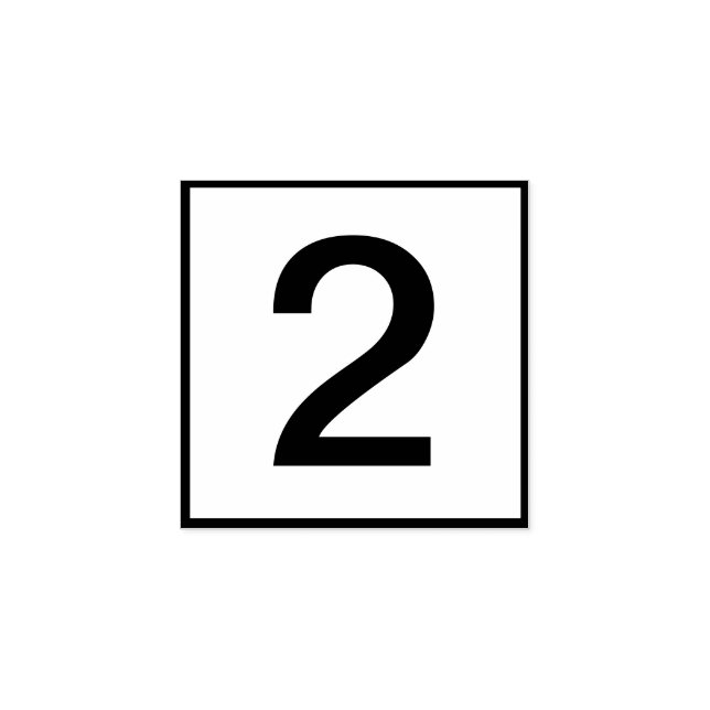 Sello De Caucho Número único de personalizado (Impresión)