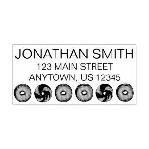 Sello De Caucho NYC Deli Bagel Breakfast Food Dirección personaliz