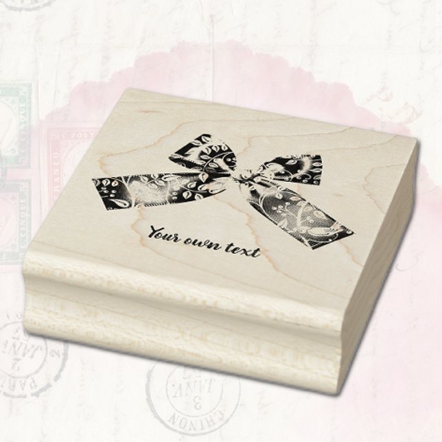 Sello De Caucho Ocasiones Satin Bow Rubber Stamp (Subido por el creador)