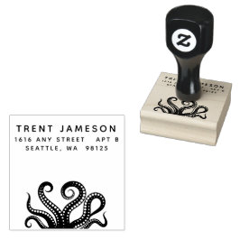Sello De Caucho Octopus Tentacles Address