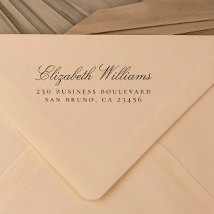 Sello De Caucho Oficina de negocios Dirección de devolución de n