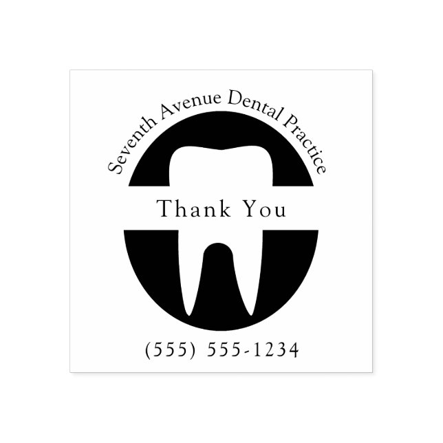 Sello De Caucho Oficina Ortodoncista personalizado Dentista Gracia (Impresión)