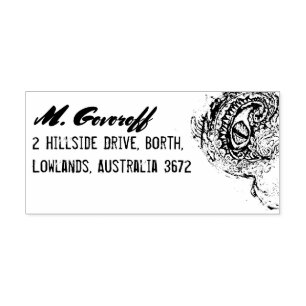 Sello De Caucho Ojo de un monstruo marino