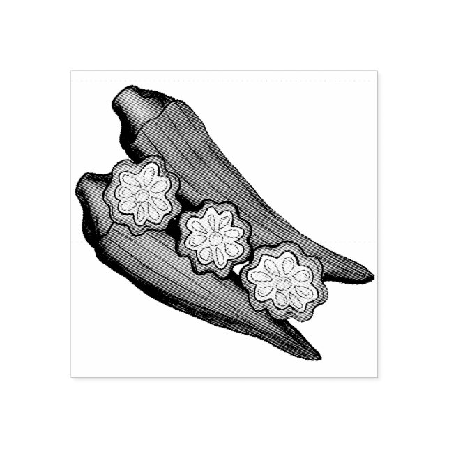 Sello De Caucho Okra Pods Veggie Vegetable Gumbo Southern Food (Impresión)