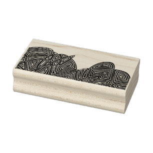 Sello De Caucho Ondas de Scribbleprint