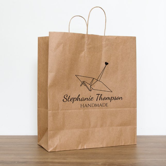 Sello De Caucho Origami Personalizado hecho a mano grande (Subido por el creador)