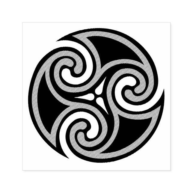 Sello De Caucho Ornamento de Celtic Triskele (Impresión)