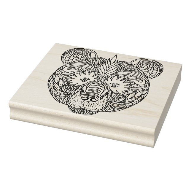 Sello De Caucho Oso inspirado (Sello)