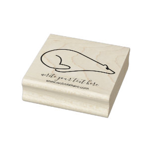 Sello De Caucho Oso Polar de Nieve para Animales de Nieve