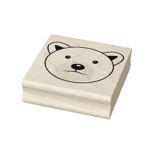 Sello De Caucho Oso polar Personalizado lindo