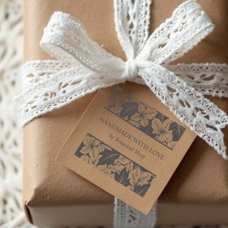 Sello De Caucho Overlapping Leaves Chic Nature Handmade Business