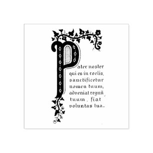 Sello De Caucho Padrenuestro Noster nuestro rezo del padre en