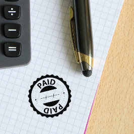 Sello De Caucho Pagado, Contador, Pequeña Empresa