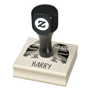 Sello De Caucho Pájaros de tetas y tetas la PERSONALIZAR