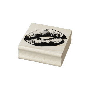Sello De Caucho Palo de labios para levas Kissable