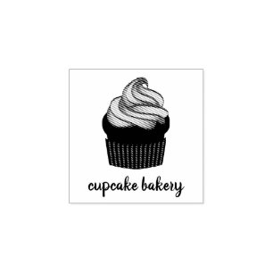 Sello De Caucho Panadería Cream Cupcake