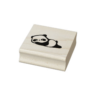 Sello De Caucho Panda Bear Dormir