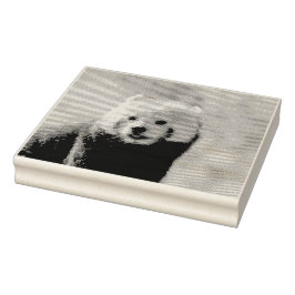 Sello De Caucho Panda rojo