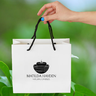 Sello De Caucho Paquete Candle para Pequeñas Empresas