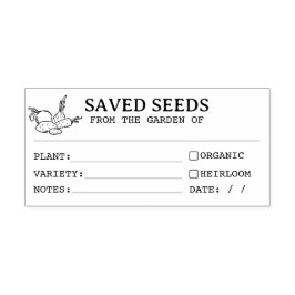 Sello De Caucho Paquete Heirloom Seed Saver