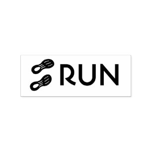 Sello De Caucho Par de zapatos deportivos impresos