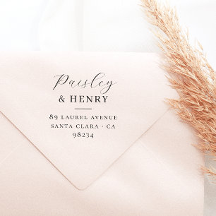 Sello De Caucho Parejas Nombres Moda Dirección de devolución del B